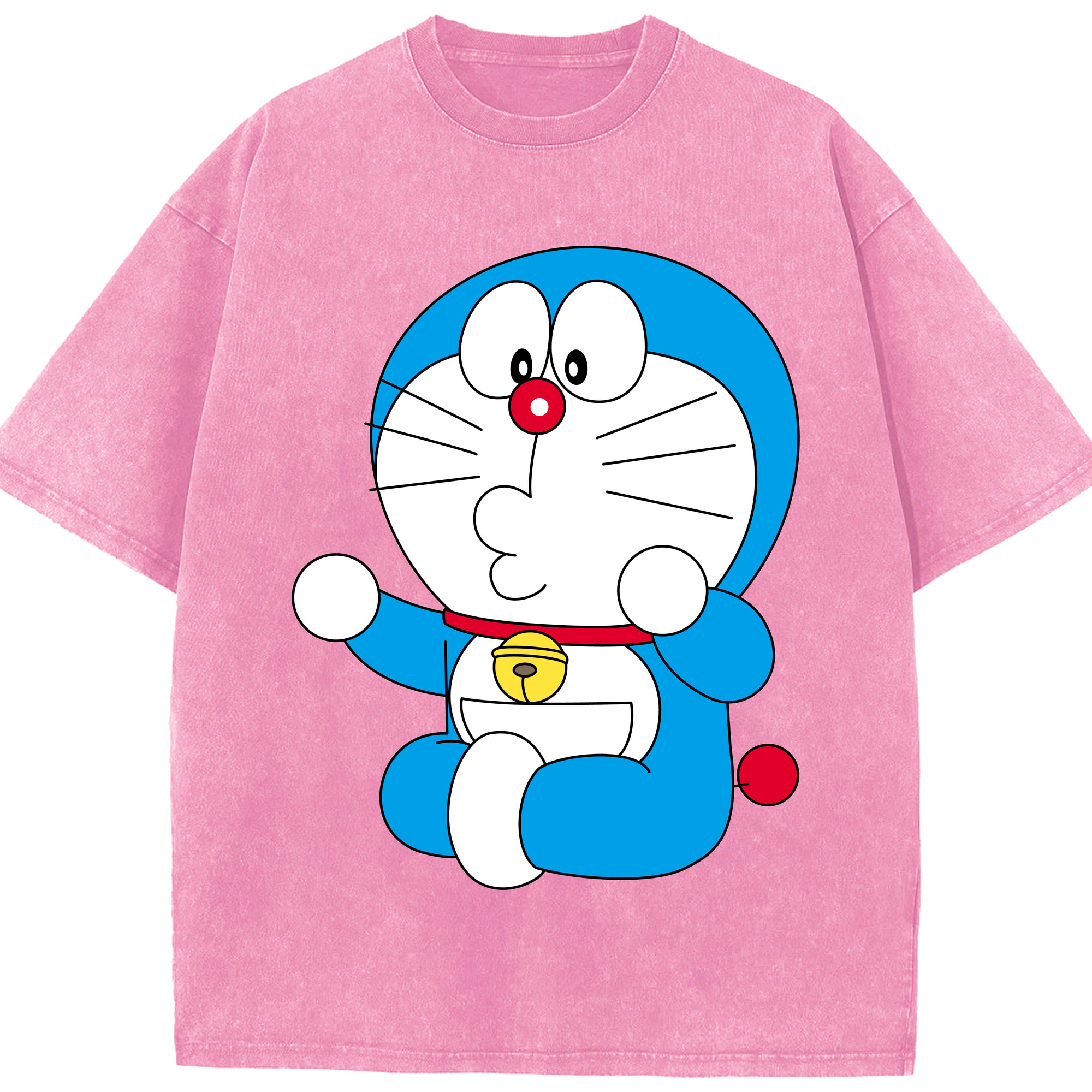 （画像用） ドラえもん Doraemon 綿100% ヴィンテージ風 半袖Tシャツ（フロントプリント）